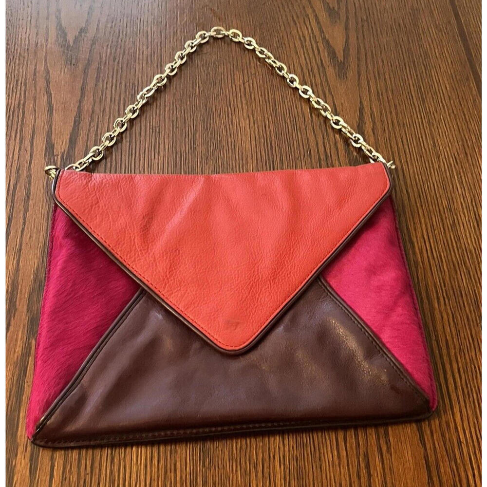 Banana Republic Purse Women's Medium Multicolor Leather Clutch Bag